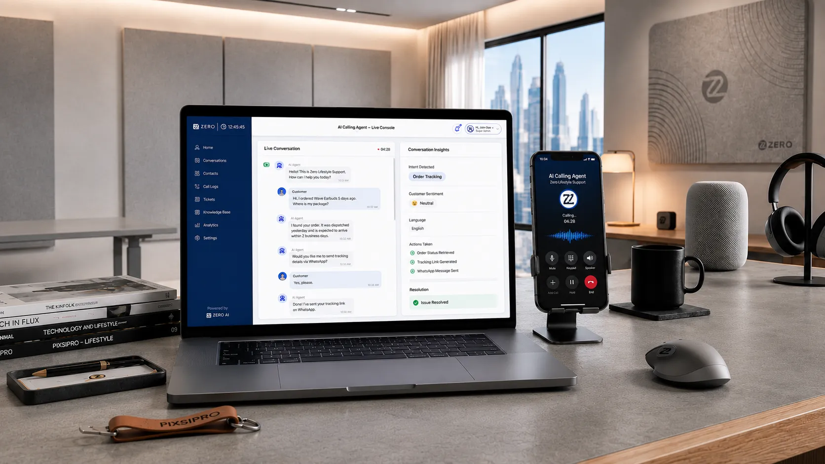Zero Lifestyle — AI Customer Support Calling Agent